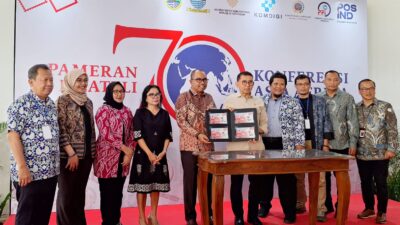 Pos Indonesia Gelar Pameran Filateli di Bandung Peringati 70 Tahun KAA