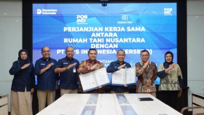 Pos Indonesia Bersama Rumah Tani Nusantara Perkuat Rantai Pasok Pangan Nasional